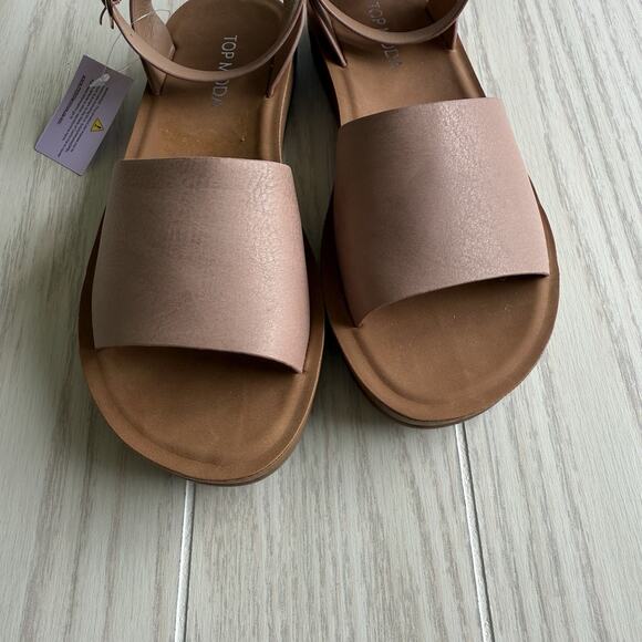 Top Moda Rowen 75 Blush Nubuck Sandals Size 5.5 New - Picture 5 of 5